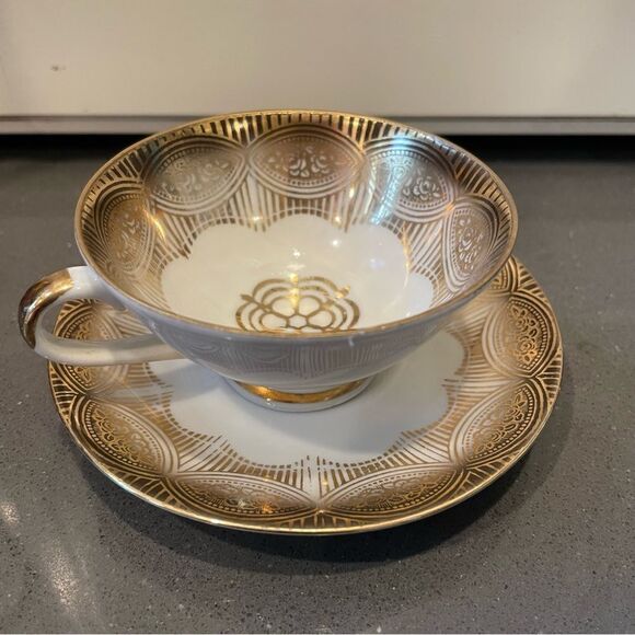 Antique Hand painted German Gareis, Kuhnl & Co Bavaria Porcelain Bone China Cup - Picture 4 of 16